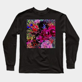 Dark and bright floral print Long Sleeve T-Shirt